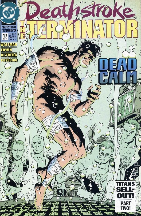 Deathstroke il Terminator #17 VF/NM 9.0 1992 Immagine Stock