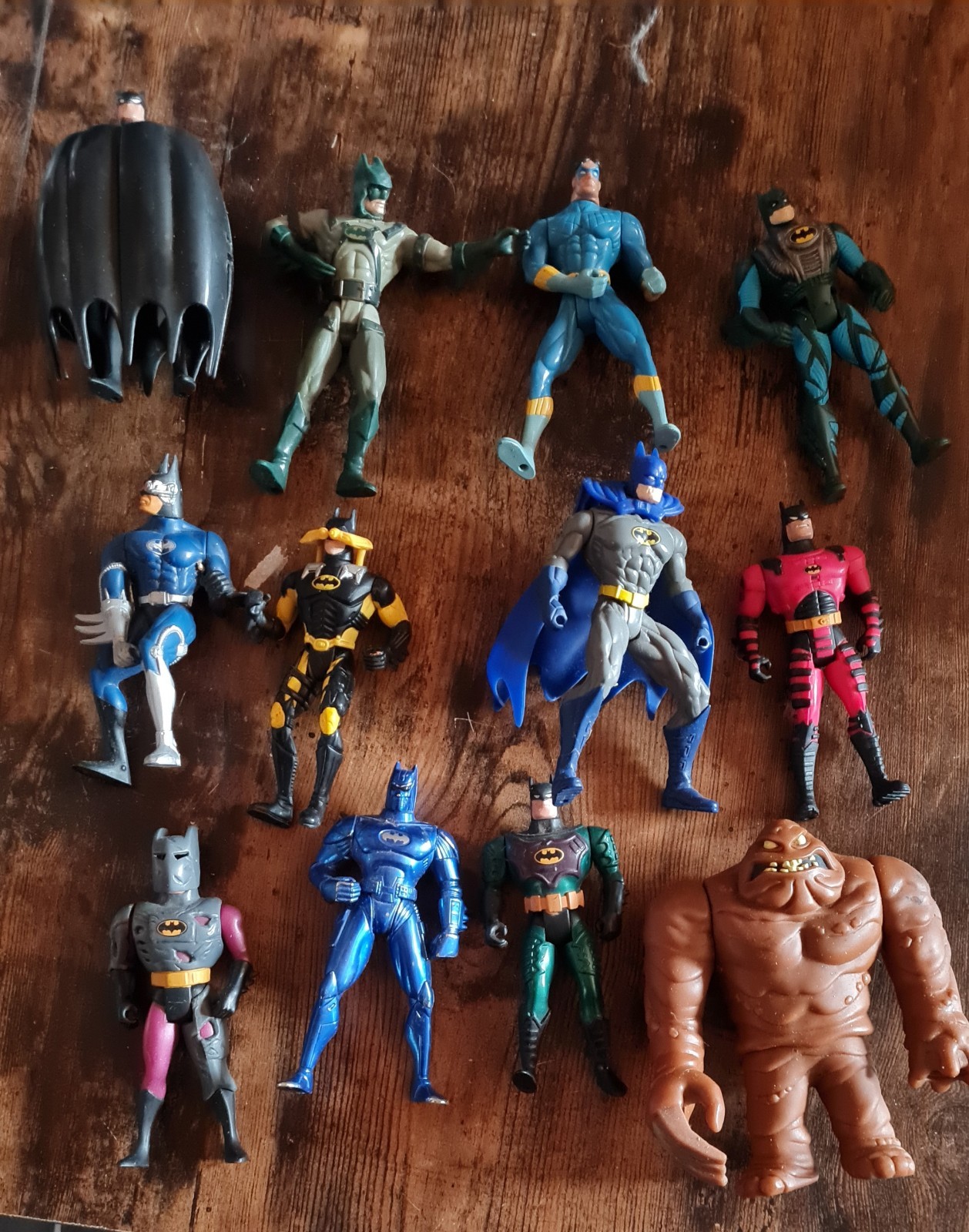 Lotto Personaggi Batman DC Collezione Set Action Figure Risoluzione Collezione Retrò