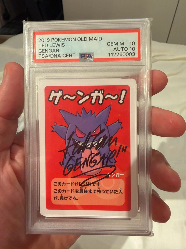Gengar psa10 x2 old maid firmata ted Lewis