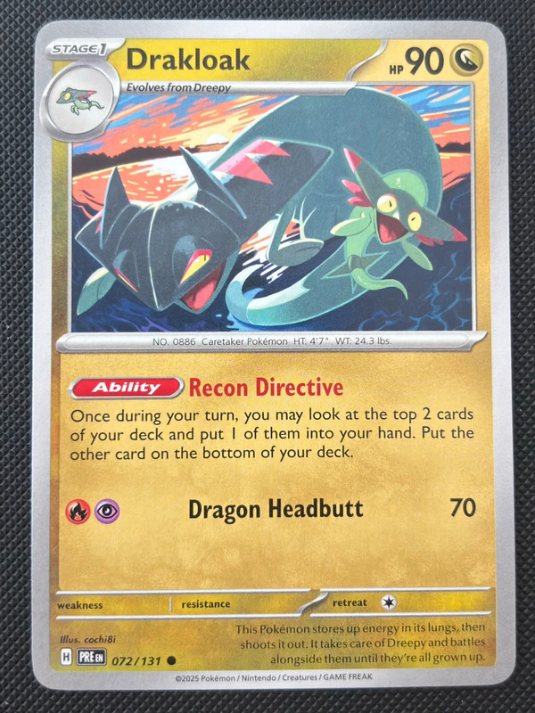 Pokemon kaart . Drakloak . Prismatic Evolutions