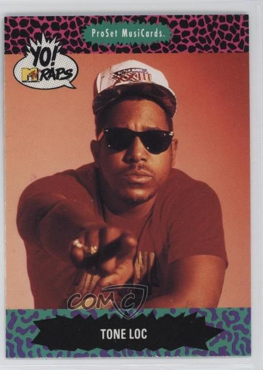 1991 Pro Set MusiCards Yo! MTV Raps Tone Loc #84 0j8f