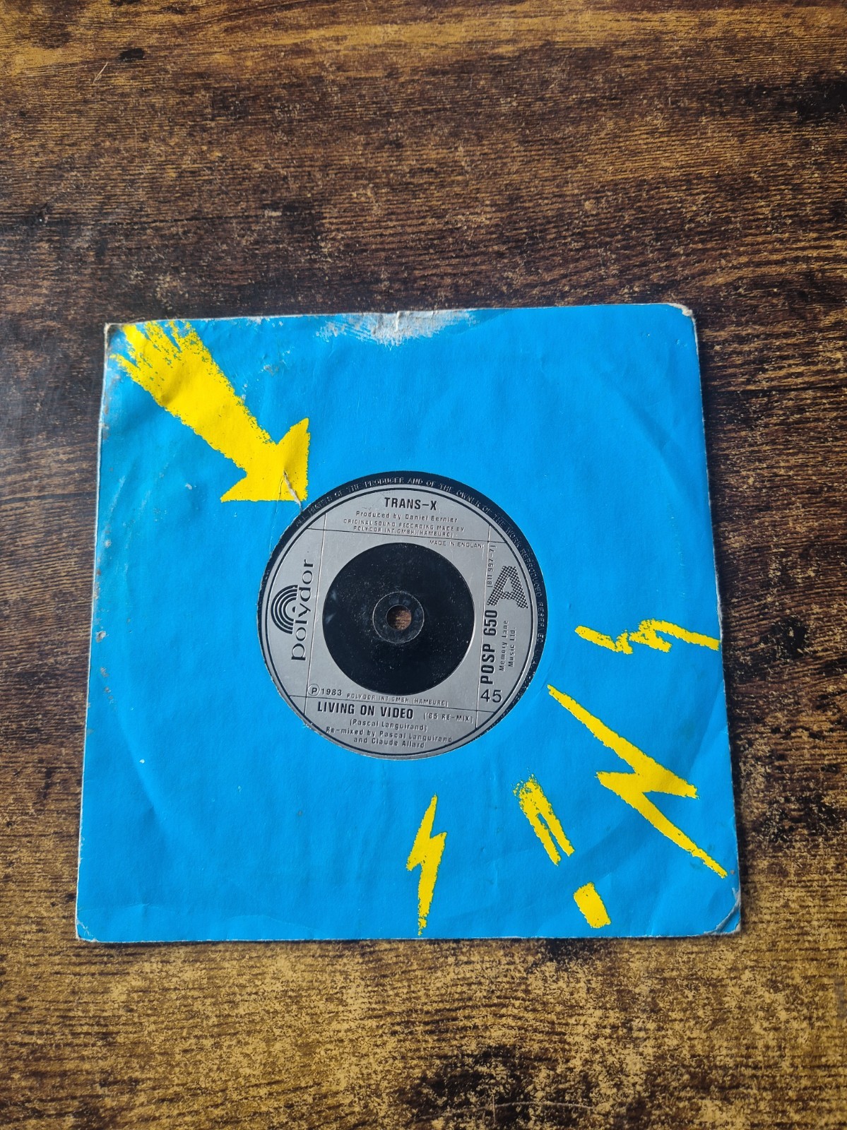 Trans-X - Living On Video - Polydor - 7" 45rpm - UK - 1983 - Stereo - VG+ - VG+