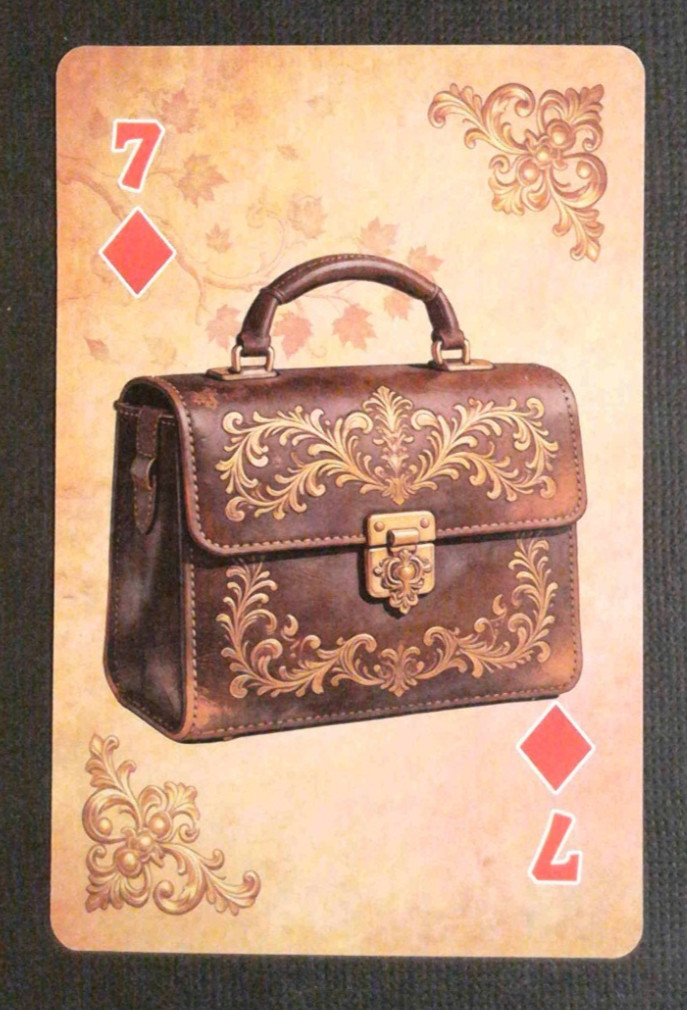 Luxury Rich Style Playing Card Handbag 7 Diamonds