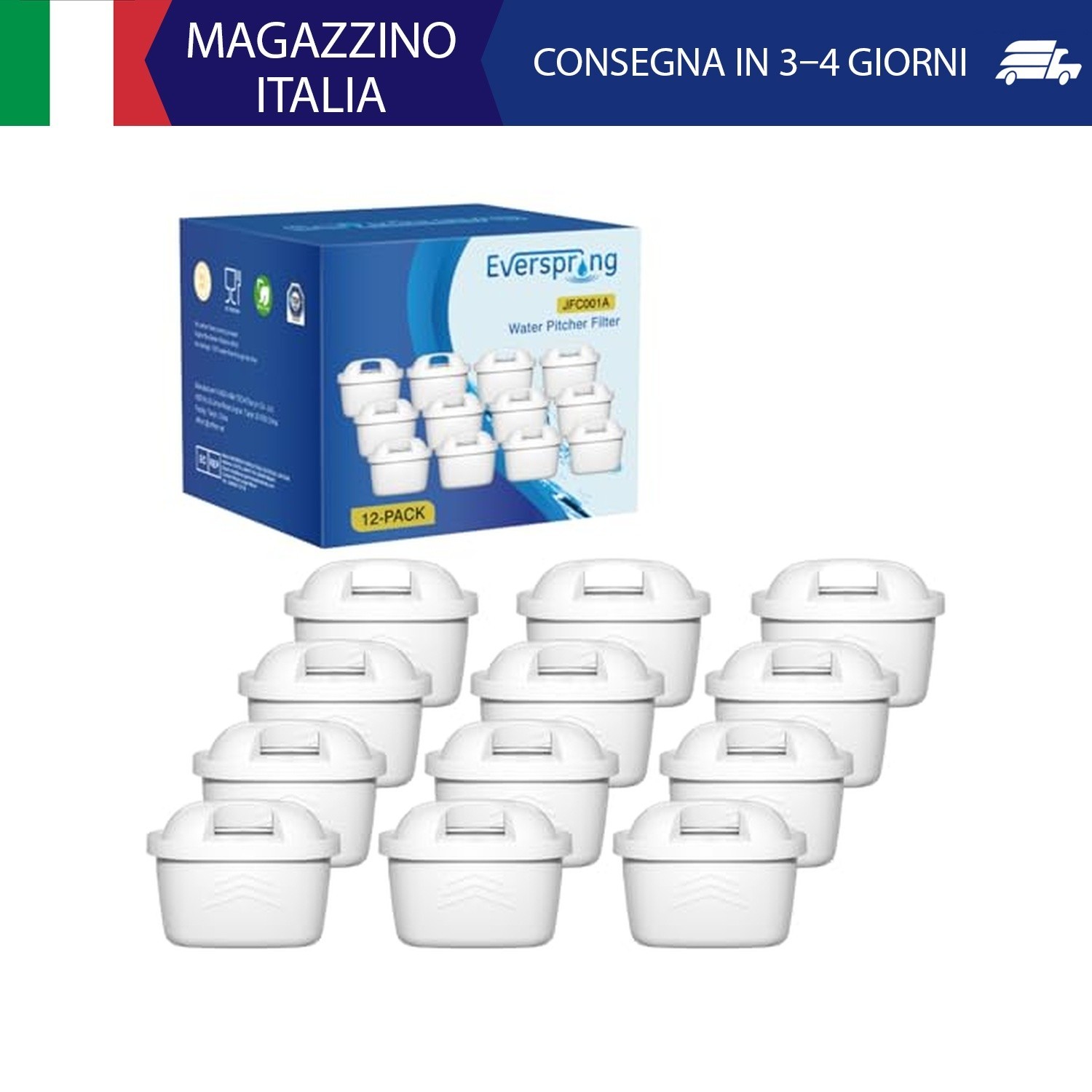 EVERSPRING Filtro per bollitore Compatibile Con Brita Maxtra+, Maxtra Plus, Mave