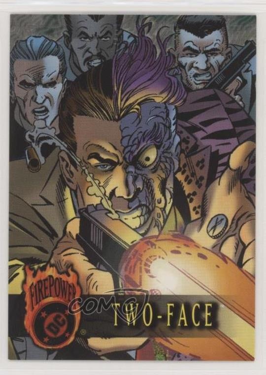Fleer DC Outburst 1996: Firepower Two-Face #38 te2