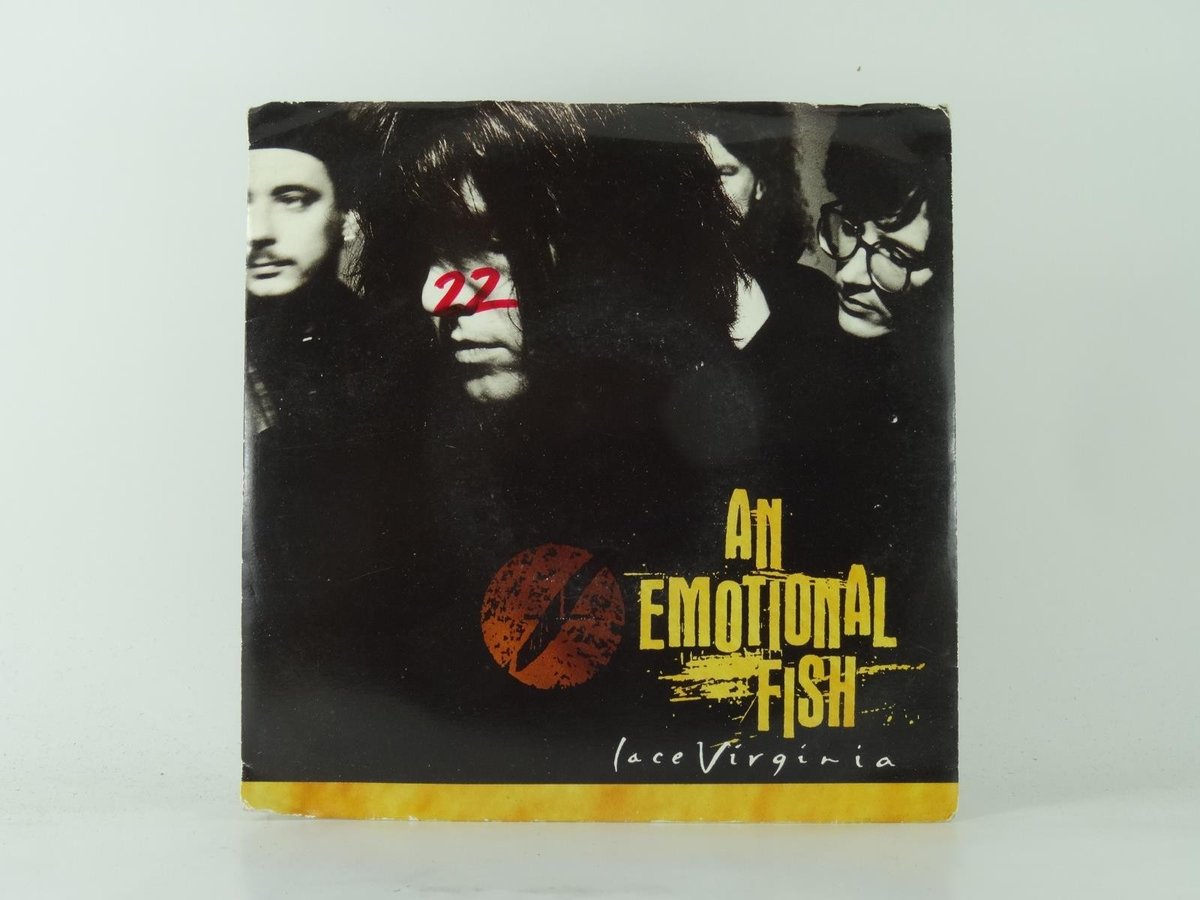AN EMOTIONAL FISH LACE VIRGINIA (30) 2 Track 7" Single plus Picture Sleeve EAST 