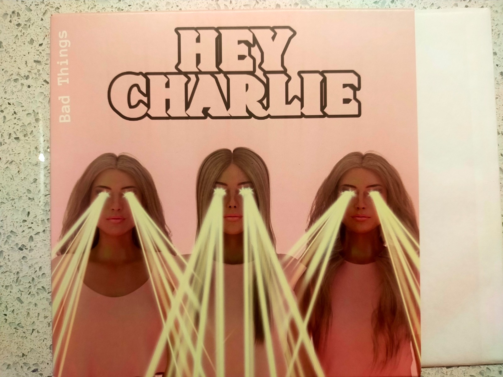 HEY CHARLIE - BAD THINGS SP. 7" (PINK MARBLE VINYL)