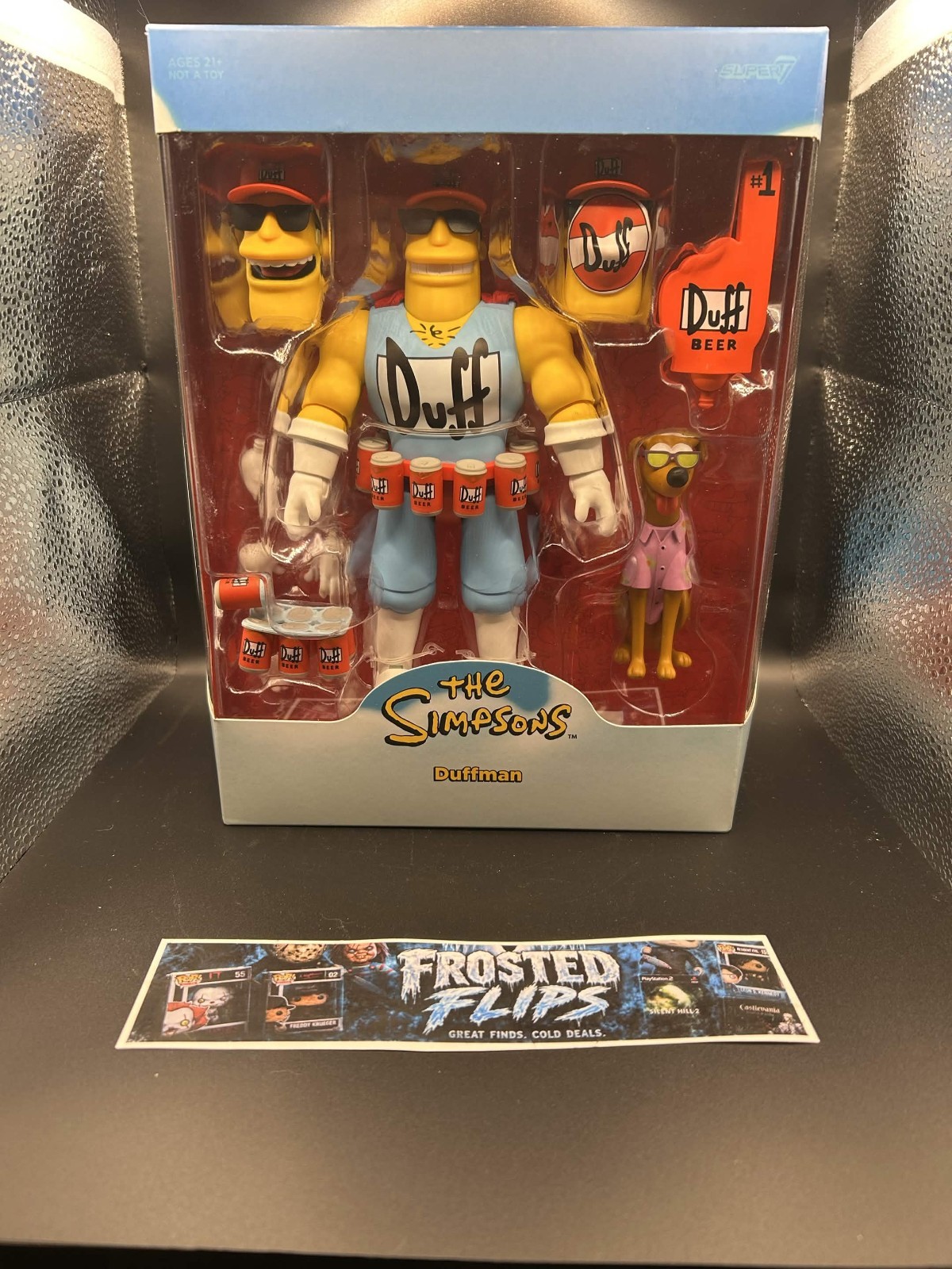 Super 7 The Simpsons Ultimates Duffman 7" Figure New Sealed in Package NIB