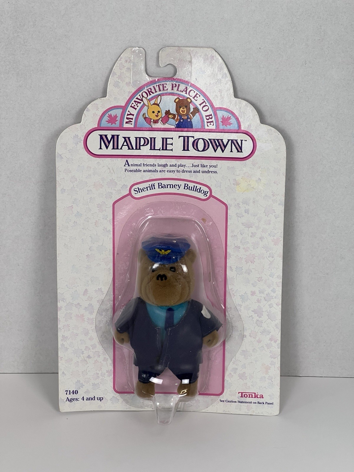 Action figure vintage Tonka Maple Town sceriffo Barney Bulldog #7140 anni 80