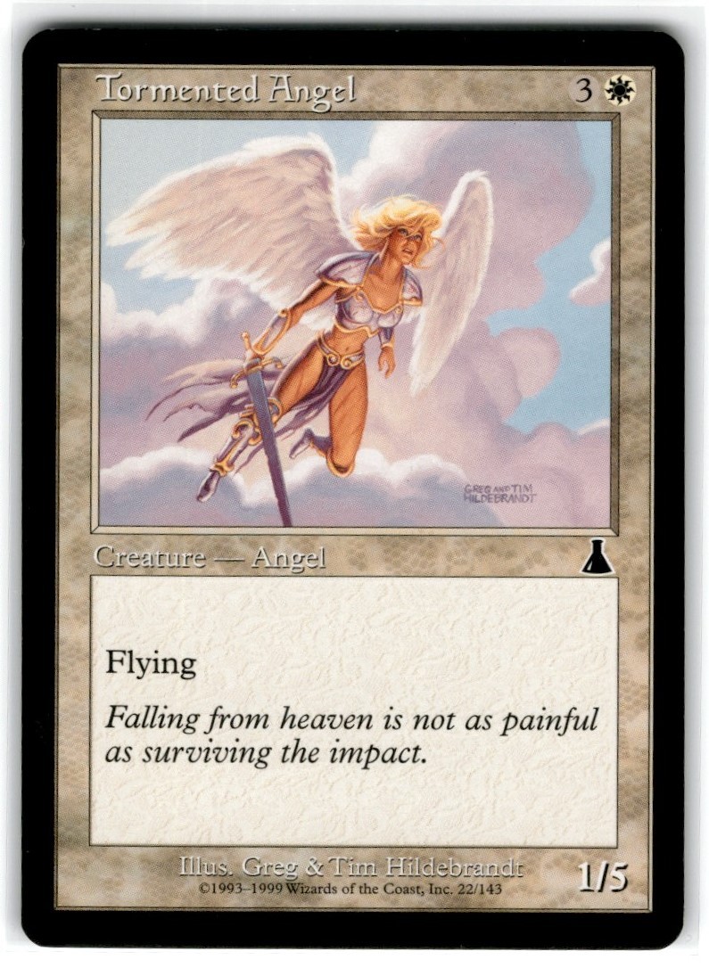 MTG: Magic The Gathering Angelo Tormentato Moderatamente Giocato Comune