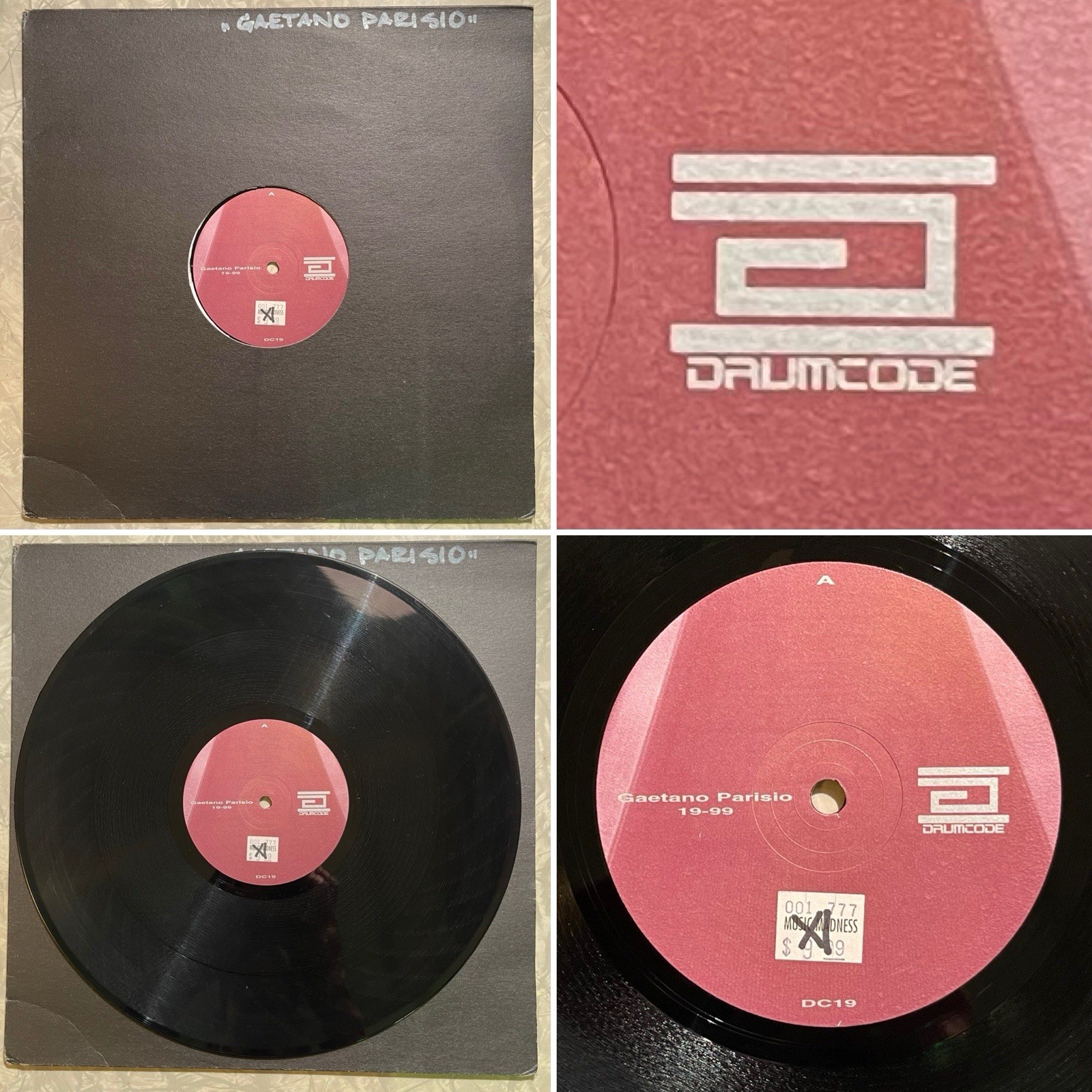 Gaetano Parisio Drumcode 19-99 DC19 12” Vinyl Record Sweden Import Techno