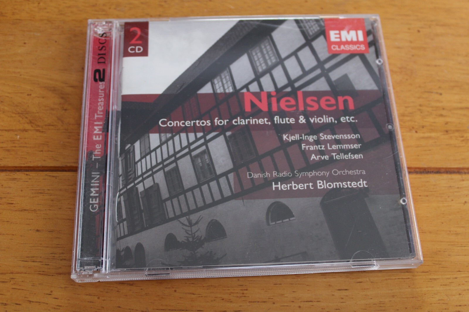 HERBERT BLOMSTEDT NIELSEN CONCERTOS FOR CLARINET FLUTE & VIOLIN (2 CD) NEAR MINT