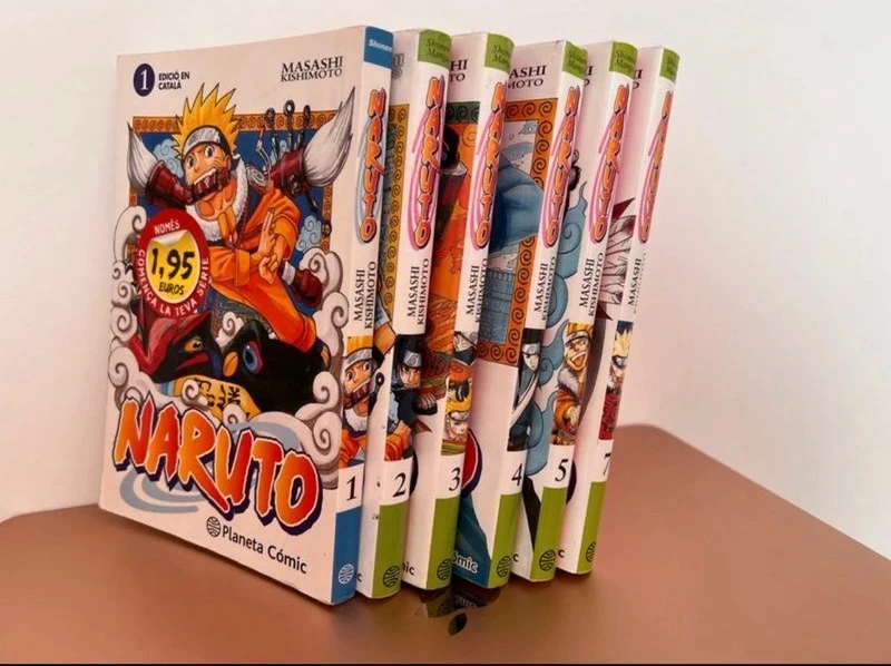 6 Libros manga Naruto de Masashi Kishimoto