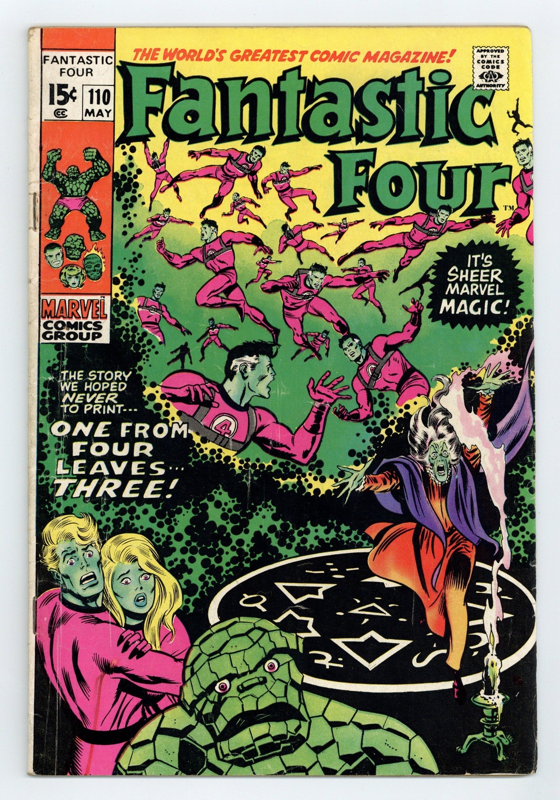 Fantastic Four #110 Green Error Variant GD/VG 3.0 1971
