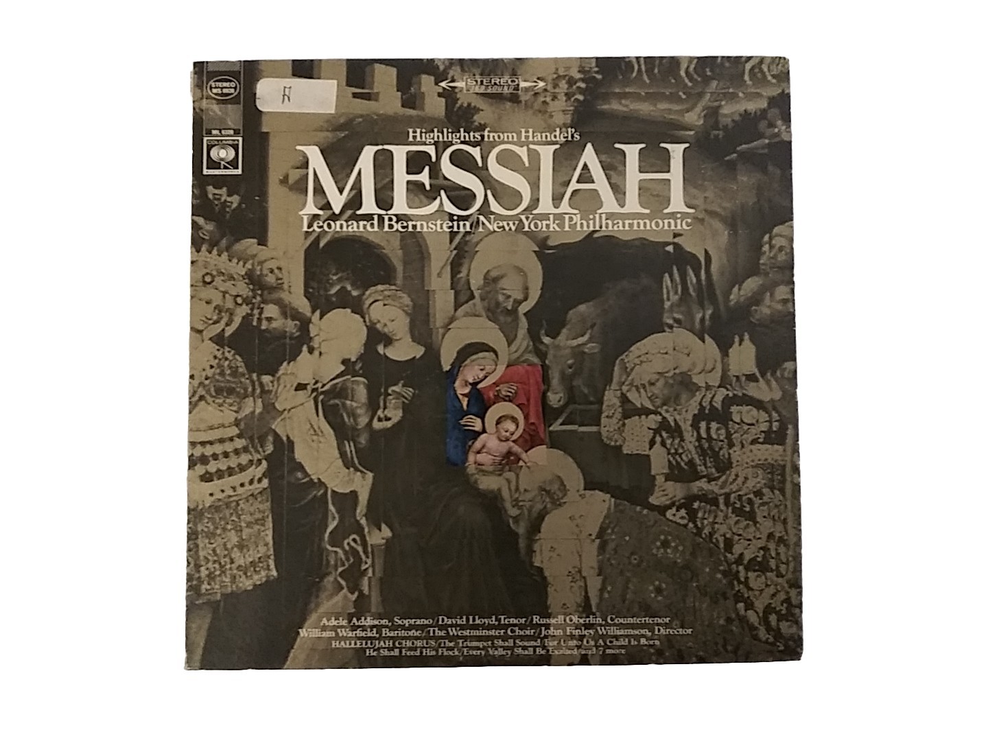 LP Leonard Bernstein Highlights Handel's Messiah Vinyl MS6928 STEREO GREAT