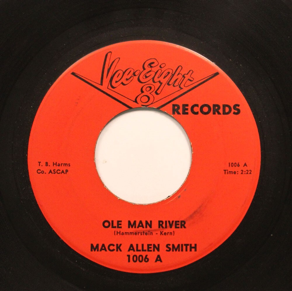 Ascolta! Rockabilly 45 Mack Allen Smith - Ole Man River / Hobo Man Su Vee-Eight