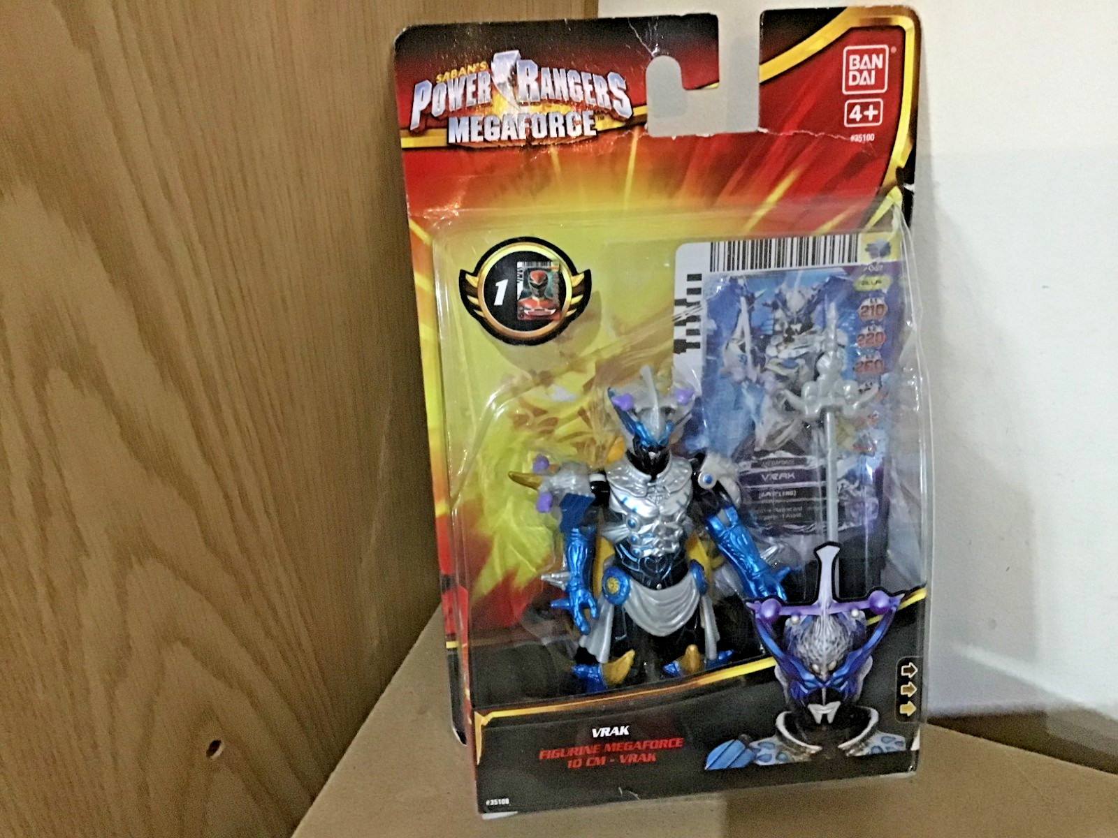 Modellino Power Rangers Megaforce Alien VRAK nuovo con scatola con accessori e carta
