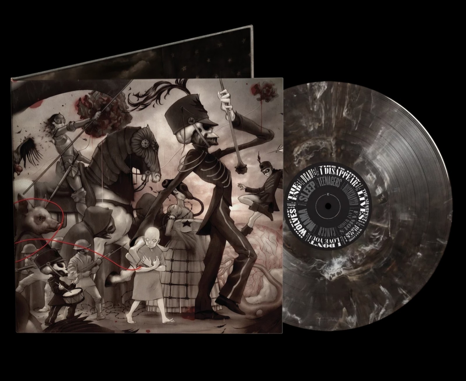 My Chemical Romance Black Parade HOLLYWOOD BOWL Smog Brown LP Vinyl NEW, PRESALE