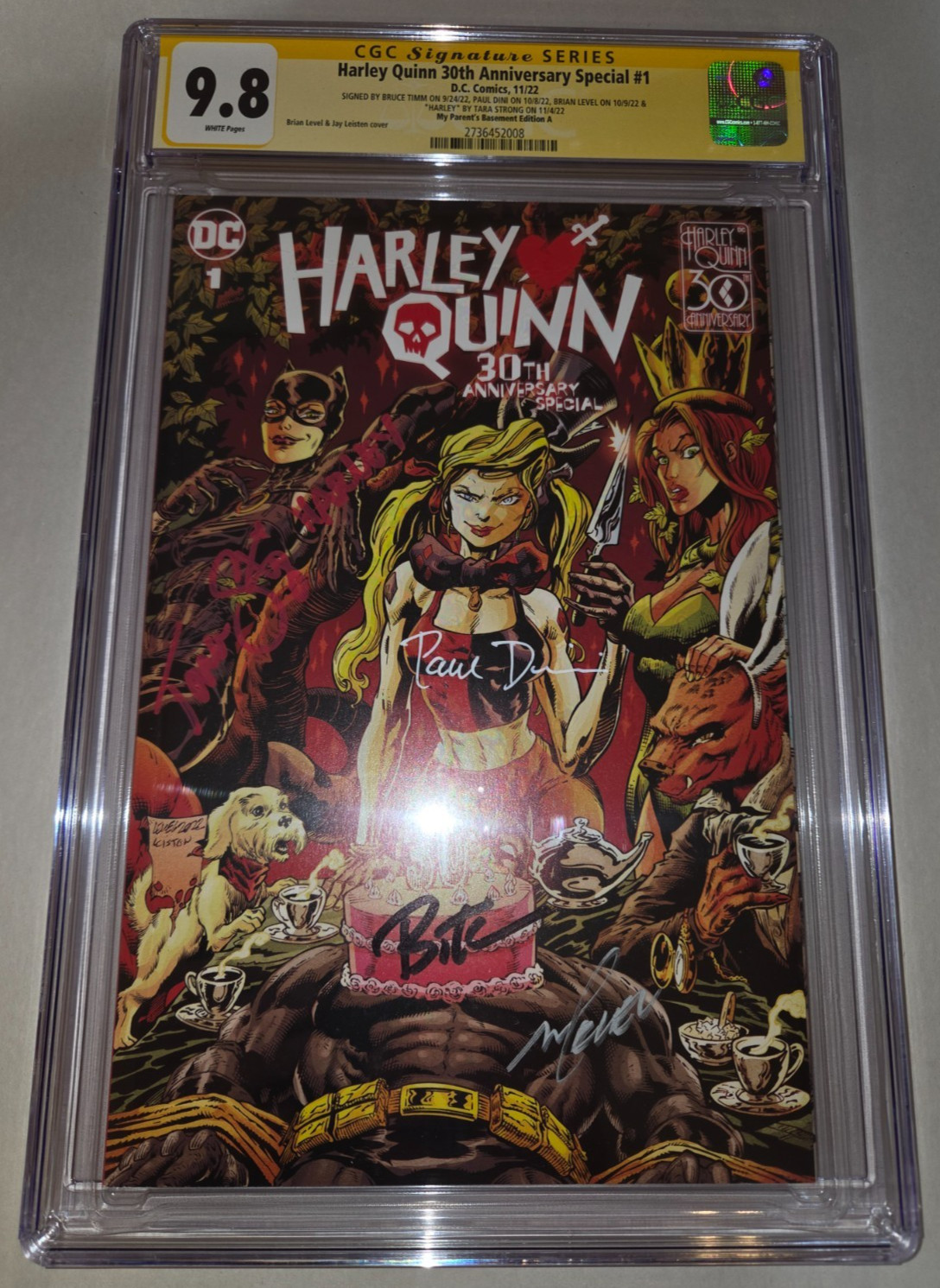 Harley Quinn 30th Anniversary Special #1 (CGC SS 9.8) Firmato Timm, Dini, Strong+