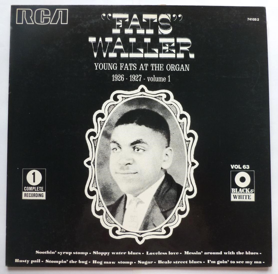 Fats Waller 1926-1927 Volume 1 LP RCA 741052 EX/EX 1970s French pressing