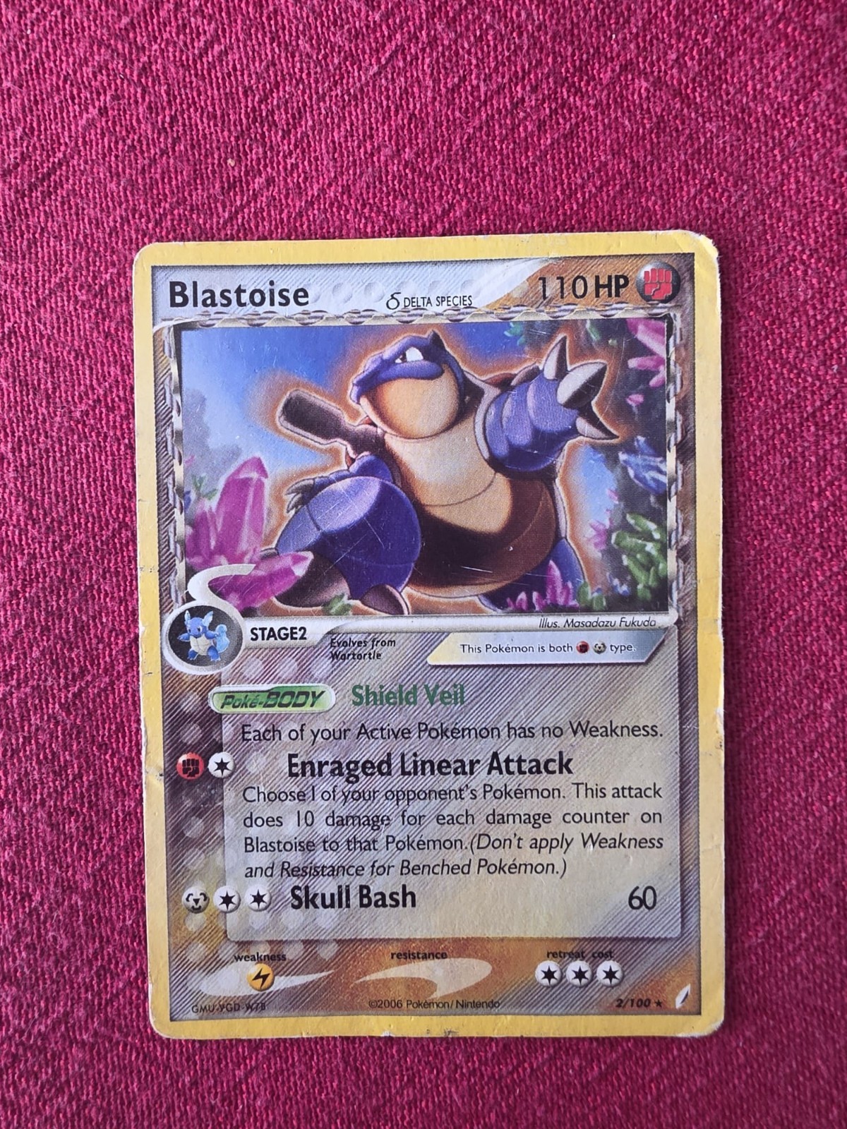 Pokemon Crystal Guardians Blaistoise 2/100