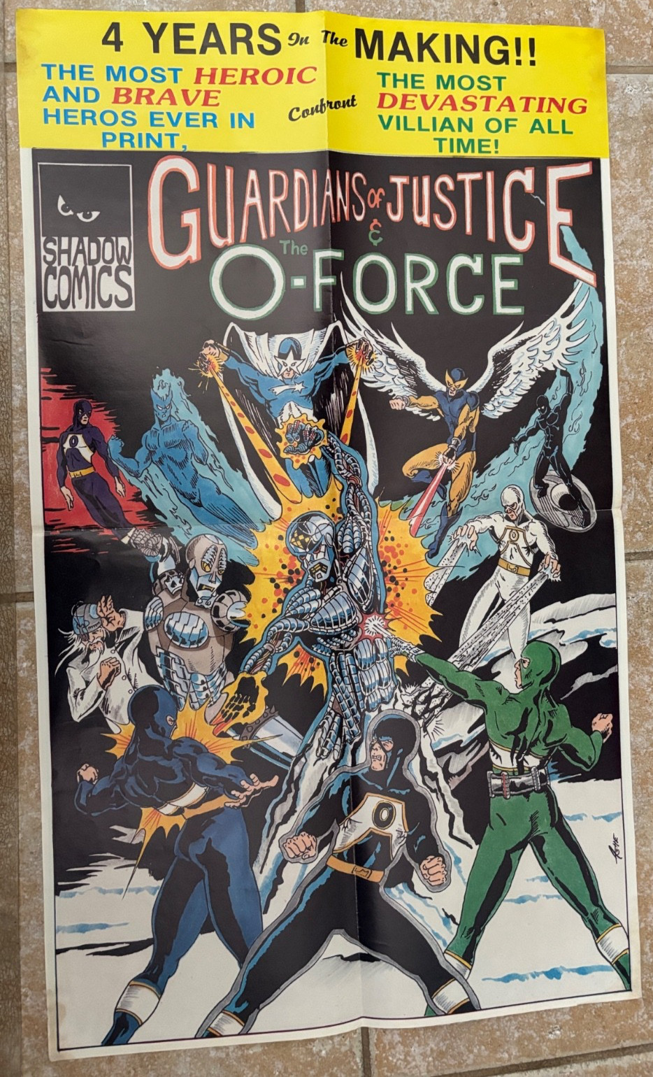 Shadow Comics Guardians of Justice & O Force Pre Sales Ad Promo -A8-25