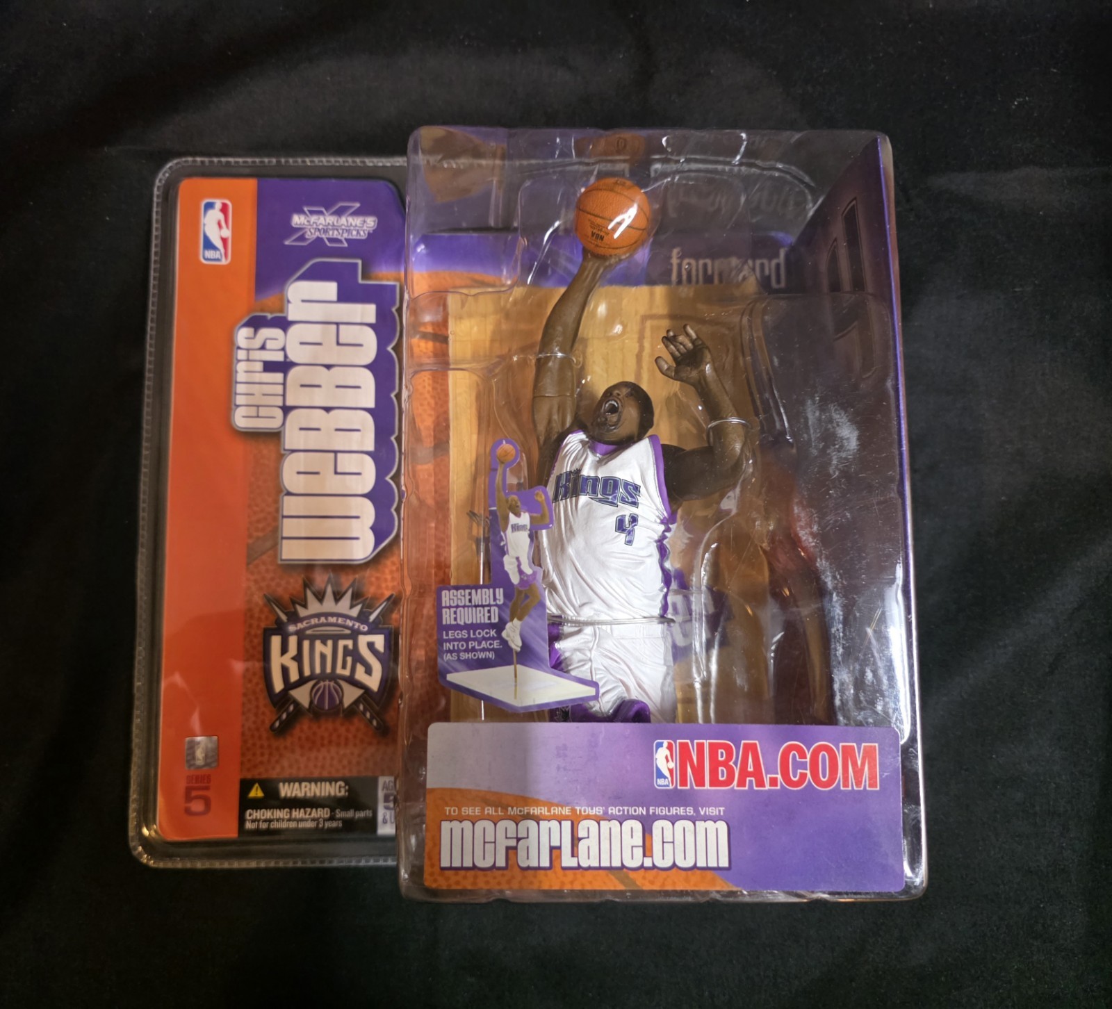 Chris Webber McFarlane NBA Series 5 Figure Sacramento Kings white uniform 