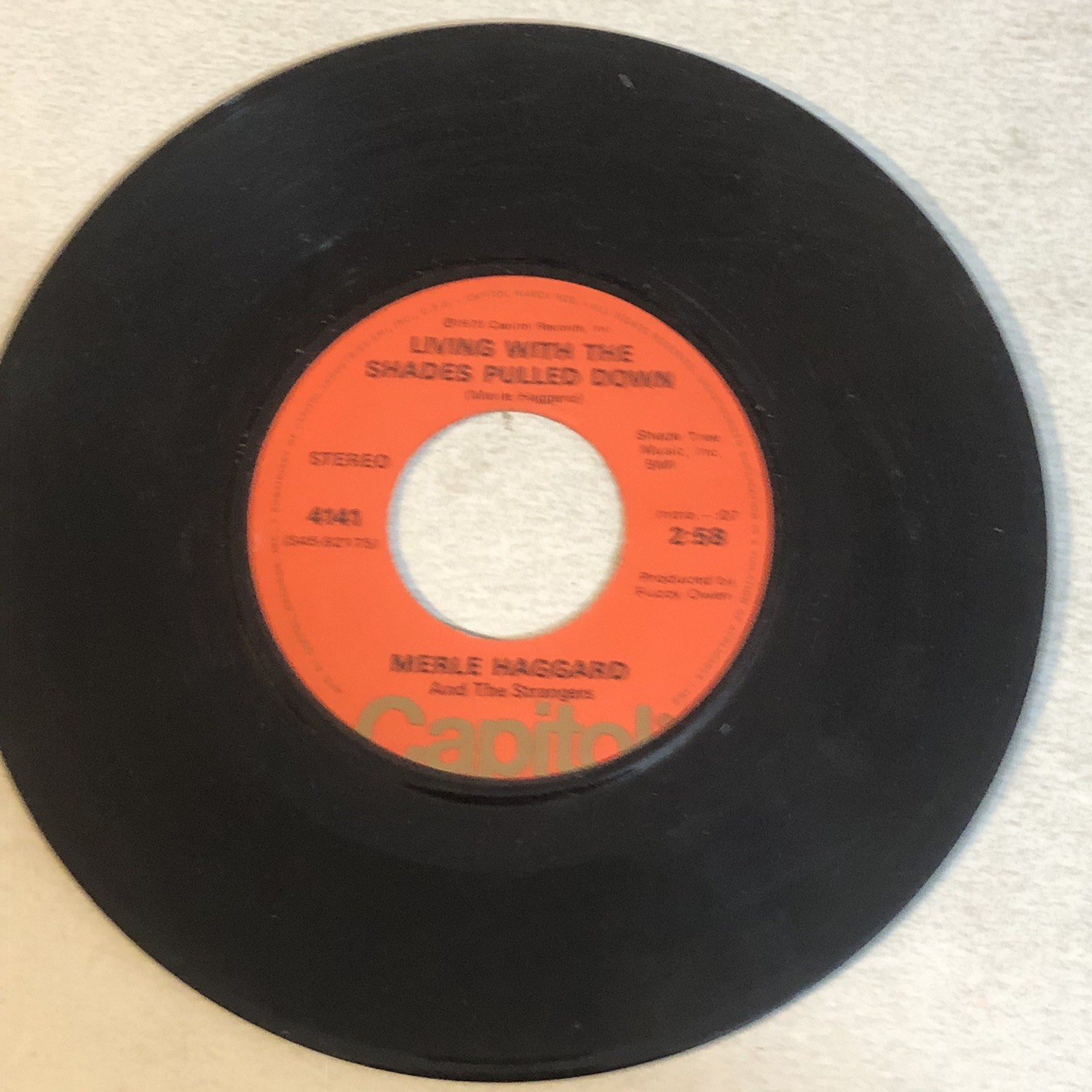 Merle Haggard It’s All In The Movies 45 Vinyl Record Capitol Records
