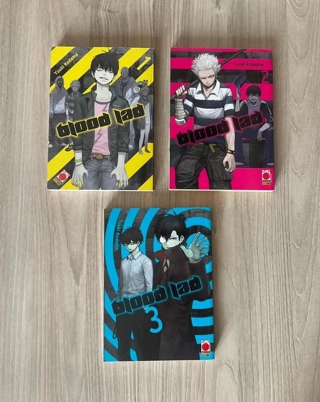 Set manga 6 euro primi tre volumi di blood lad come nuovi
