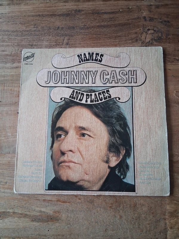 Johnny Cash - Names and places lp vinyl