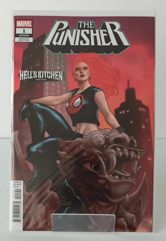 Punisher 1 Ario Anindito Hell's Kitchen Variant Cover Marvel Comics Nuovo