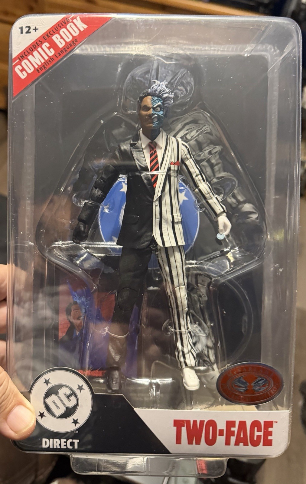 McFarlane TWO-FACE - DC Direct Page Punchers Gamestop Batman '89 Rosso Platino