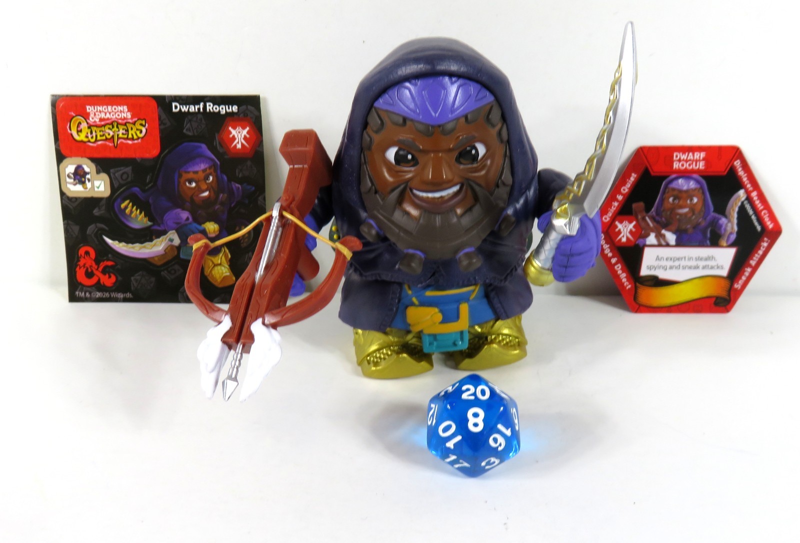 Dungeons & Dragons Questers Adventurers Series 1 Dwarf Rouge Figure