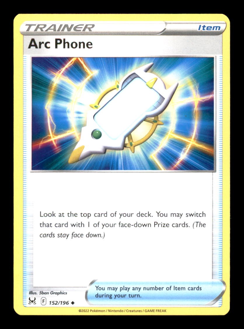 ARC PHONE 152/196 POKEMON ORIGINE PERDUTA QUASI NUOVO/M