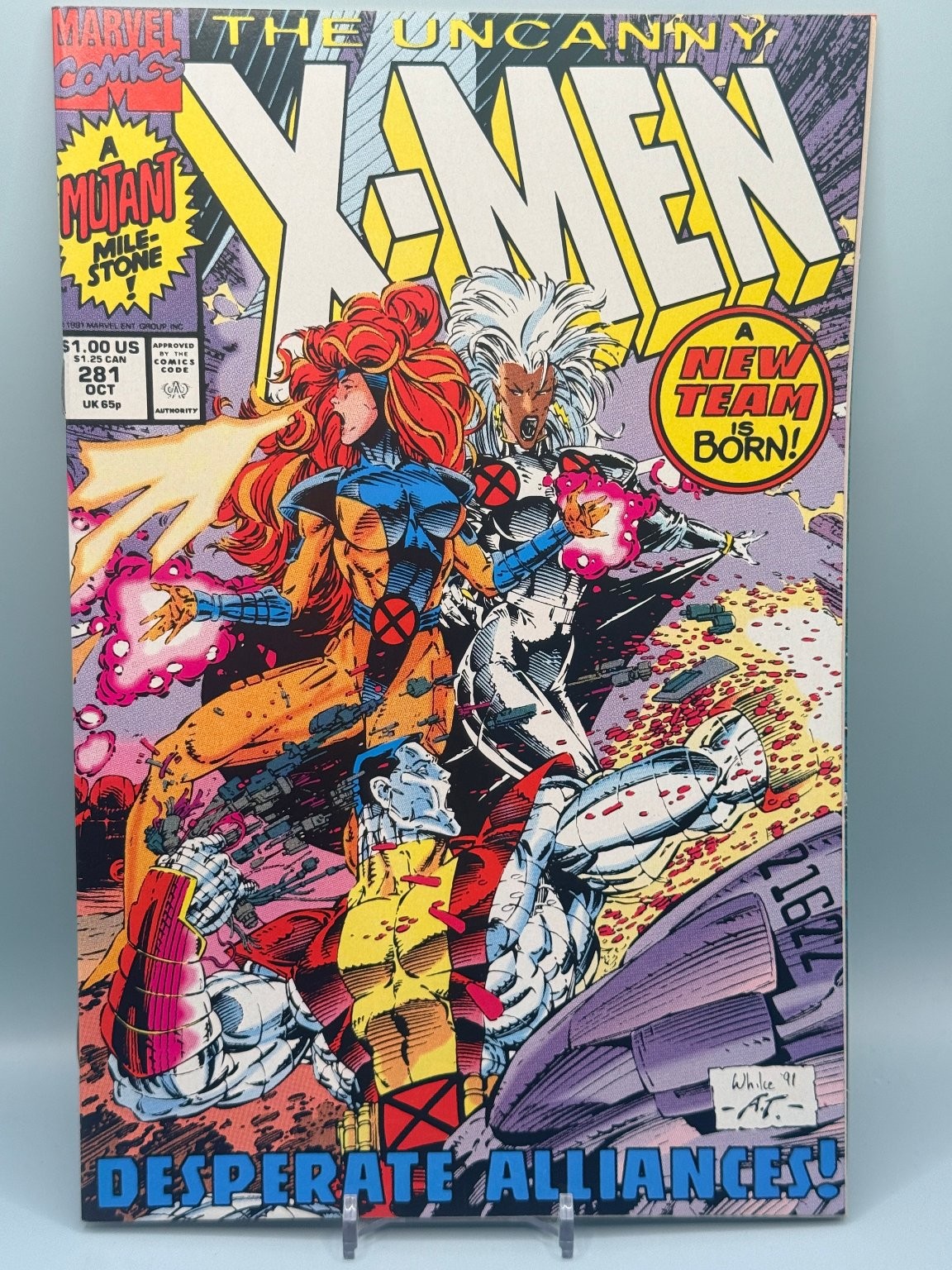 Uncanny X-Men #281 Whilce Portacio Marvel Comics 1991 nuova squadra nata