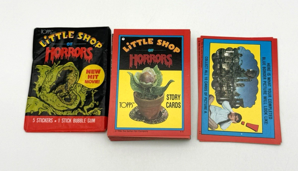 1986 Topps Little Shop of Horrors Complete Trading Card Set 44 Cards Movie