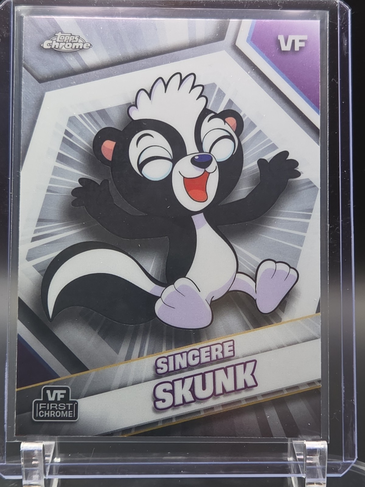 2026 Topps Chrome VeeFriends Sincere Skunk #158 Base Card *First Chrome*