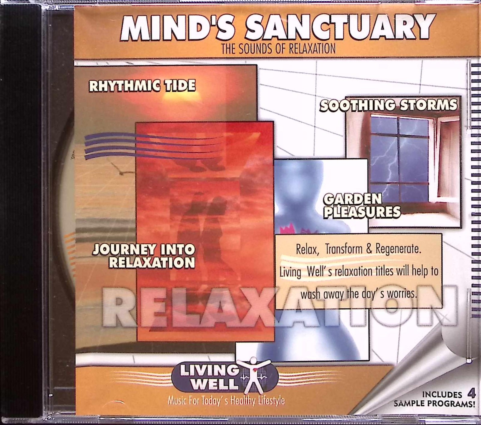 VARIOUS  LIVING WELL  SOUNDS OF RELAXATION  KRB MUSIC COMPANIES  CD 511A