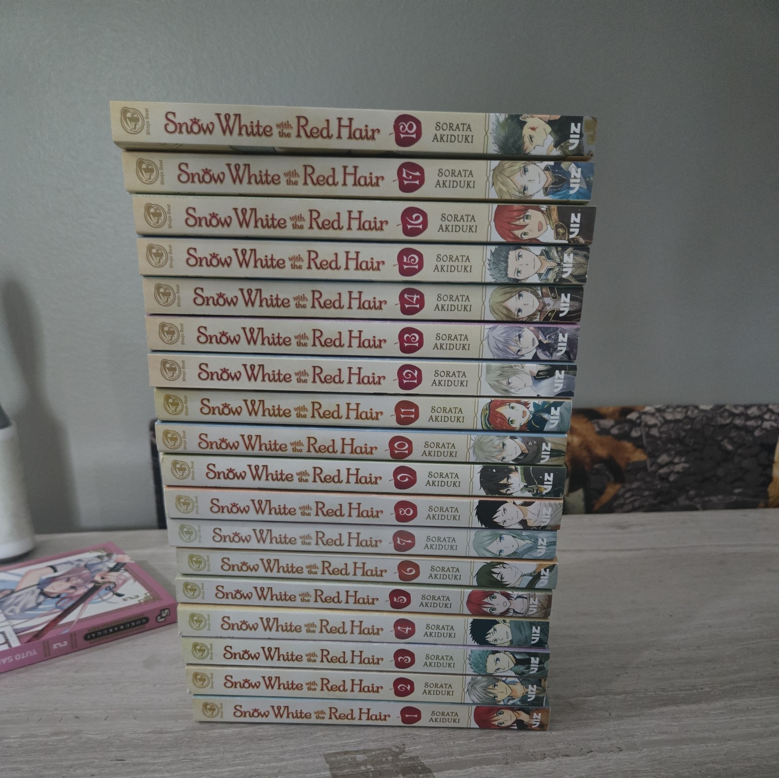Nuovo Biancaneve Con I Capelli Rossi Manga Libro Volumi 1-18 Set Inglese Viz Media 