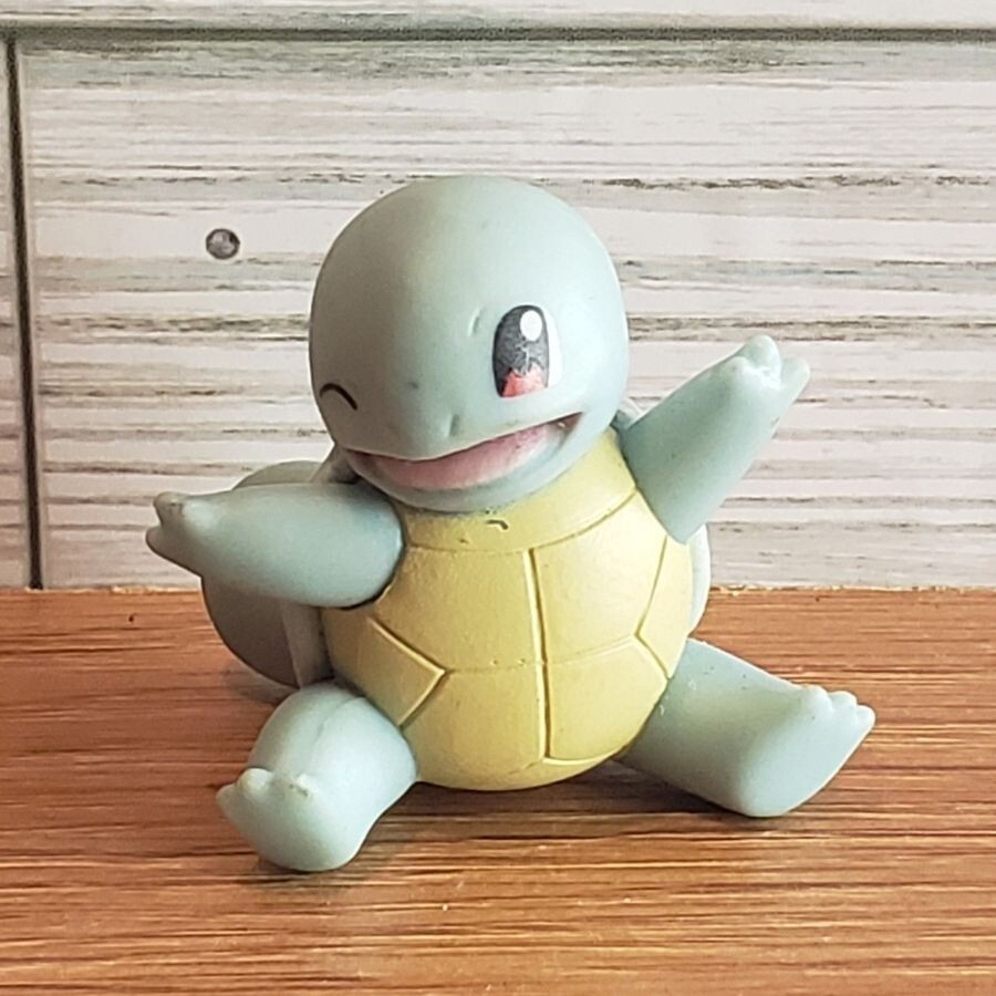 Squirtle Pokemon Sitting & Winking WCT Figure 2019 Wicked Cool Toys 1.5" M1