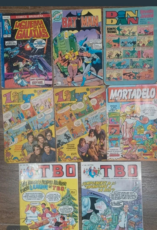 Lote 8 Cómics y Tebeos Antiguos - Clásicos Bruguera / TBO (Años 60-70-80
