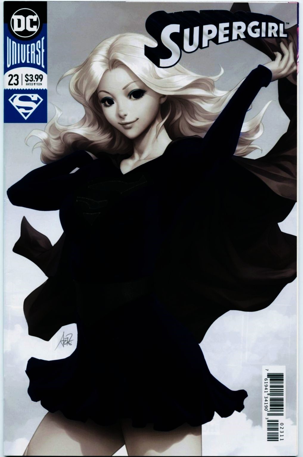 Supergirl #23-2018 vf- 7,5 Stanley Lau Artgerm Foil Cover 