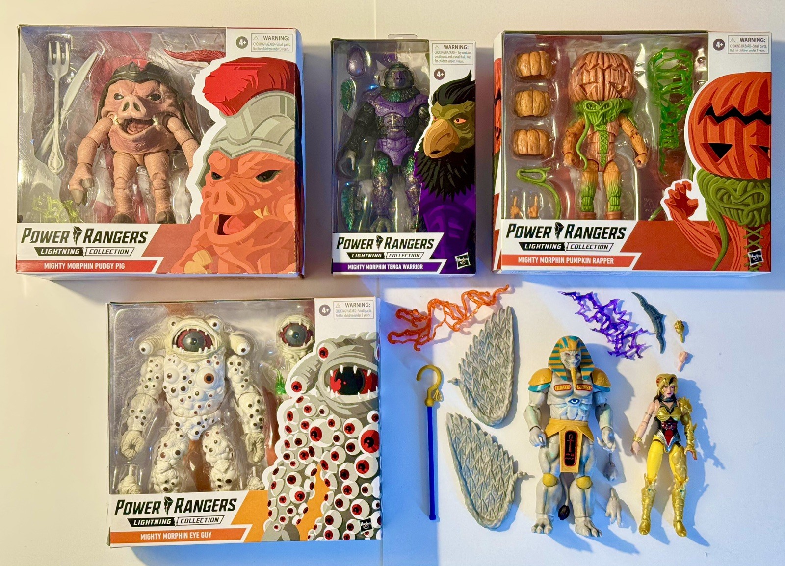 Lotto 6 BUNDLE FIGURE BAD GUY MIGHTY MORPHIN’ POWER RANGERS LIGHTY BUNDLE 
