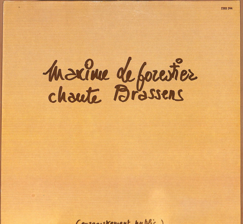 Maxime Le Forestier chante Brassens vinyle 33 tours live 1979
