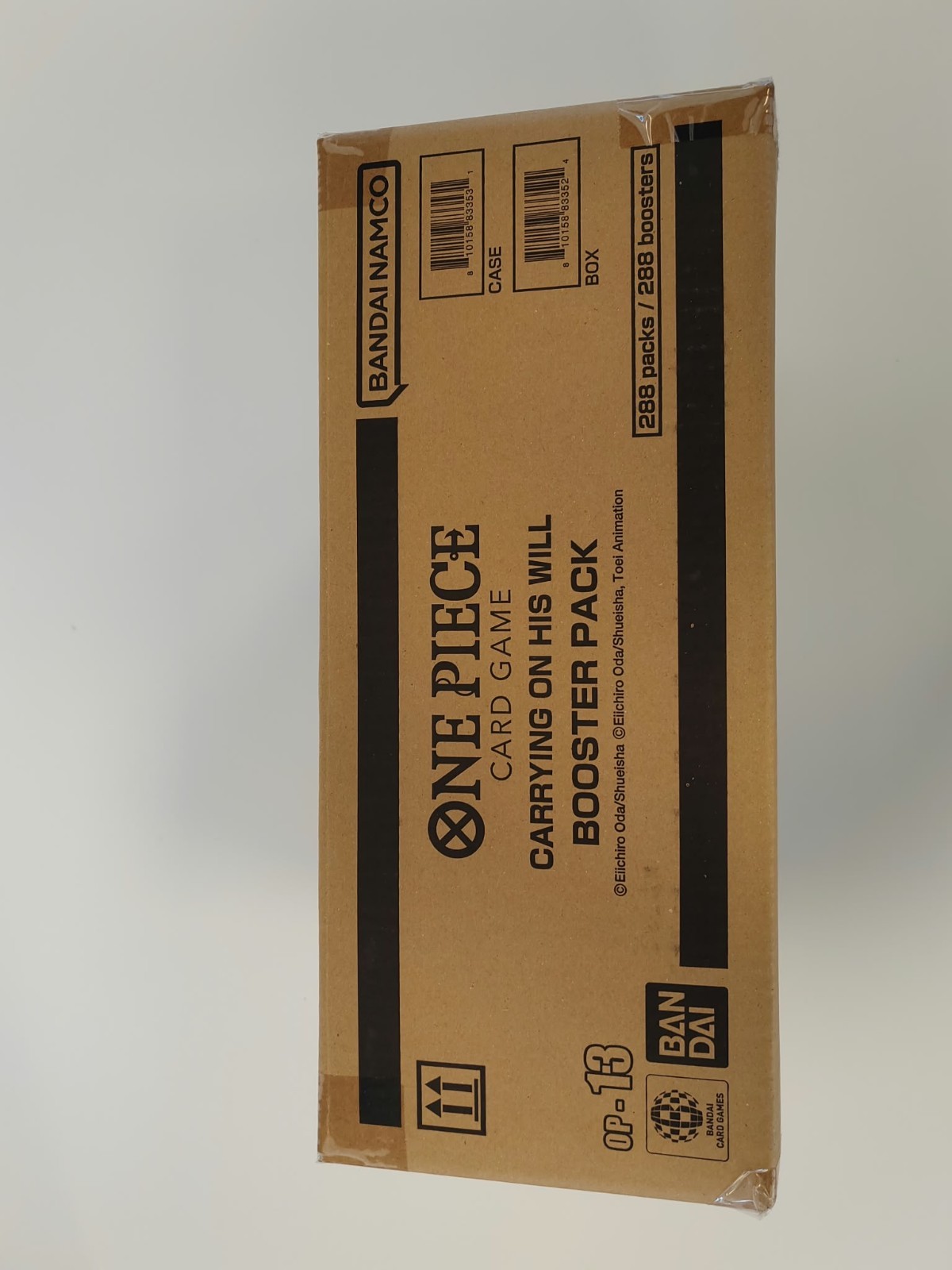 One Piece OP13 FIRST PRINT  ENG Sealed CAS- Carrying On His Will 12x Box Display