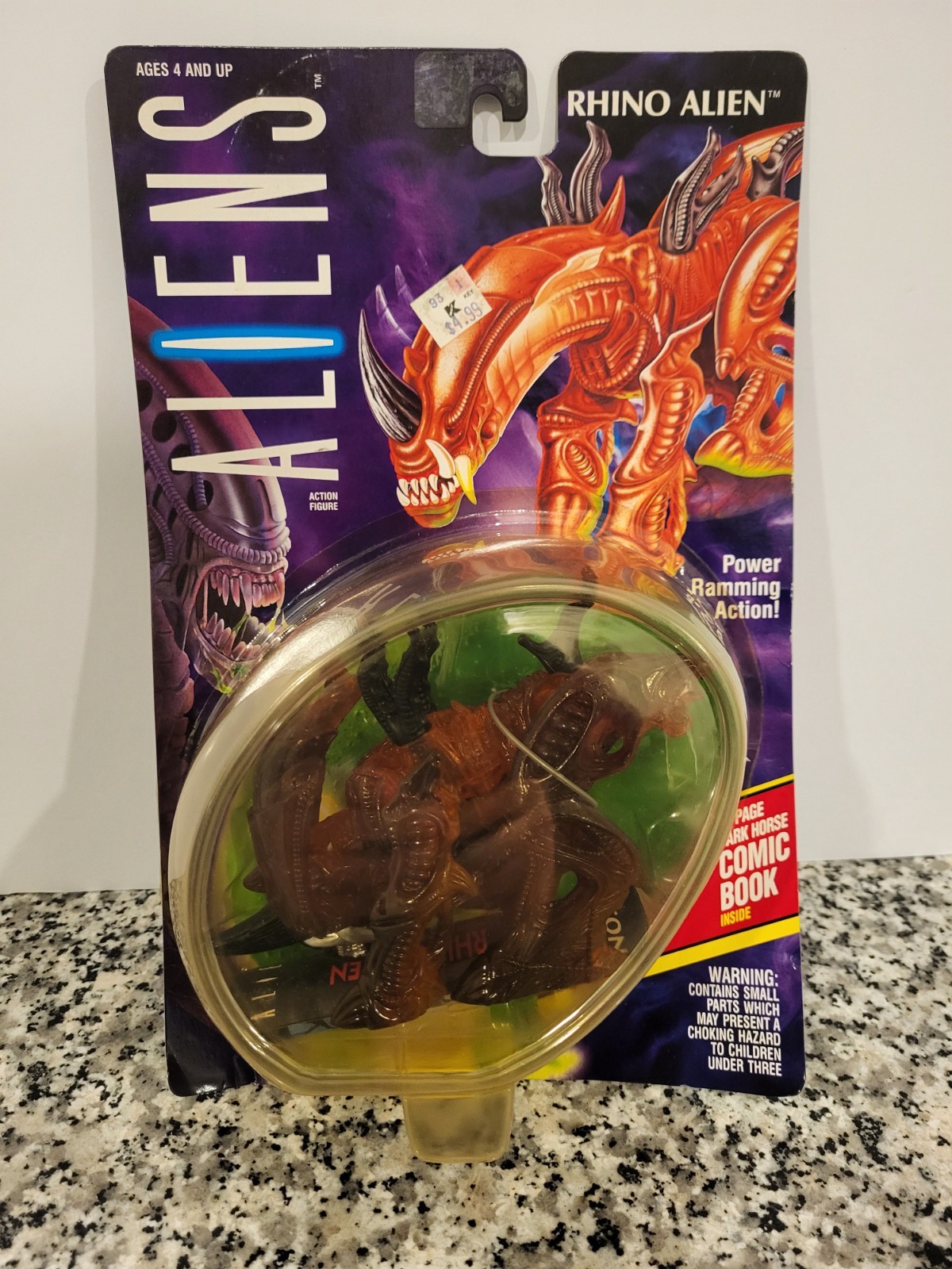 Rhino Alien ALIENS Kenner Vintage 1992 MOC NUOVO Sigillato