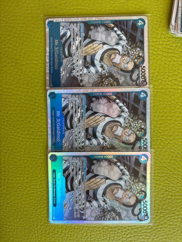 Lot de 3 cartes Mr3 (Galdino) op16-056 SR