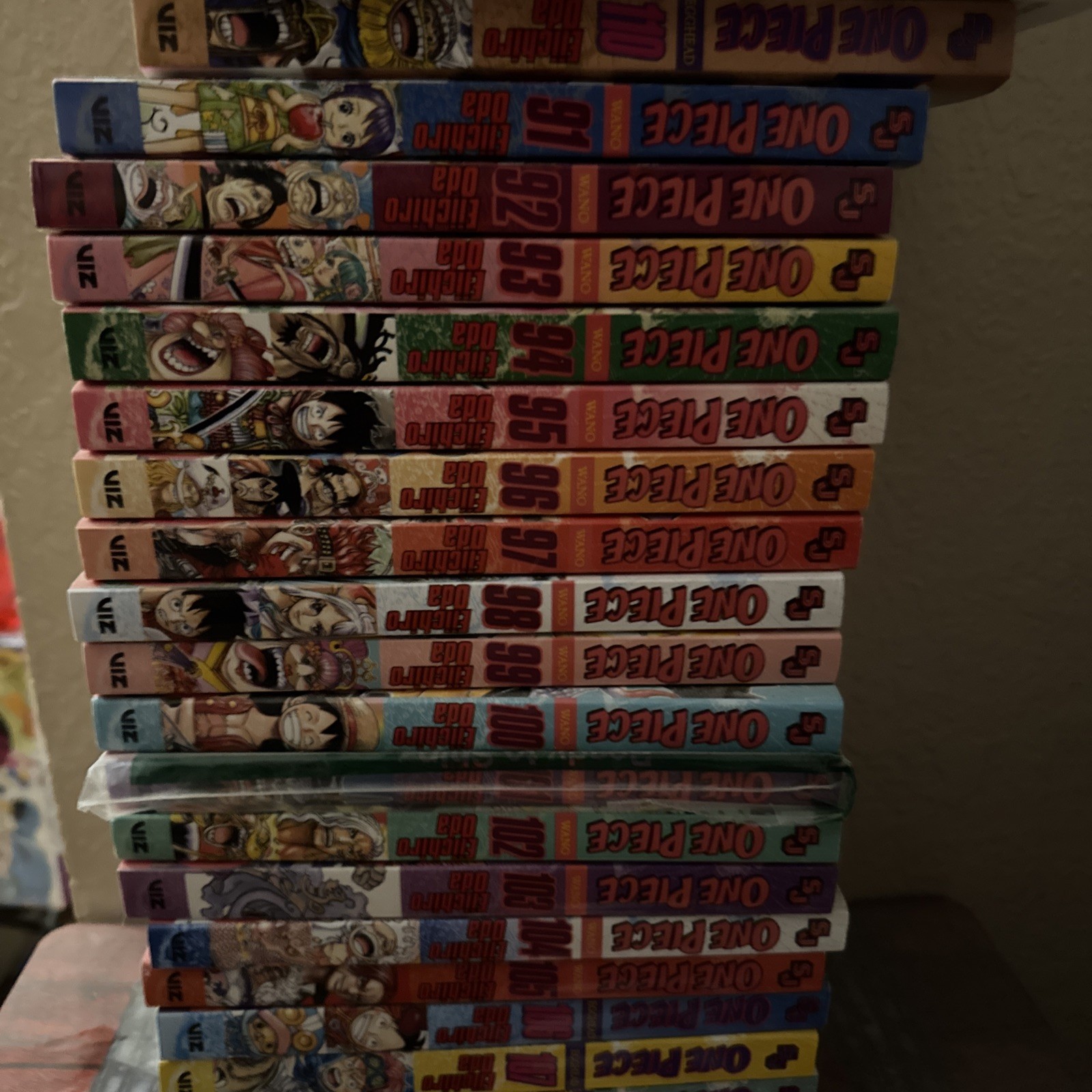 Lotto manga VIZ Media pezzo unico vol 91-110 commercio inglese tascabile Eiichiro Oda