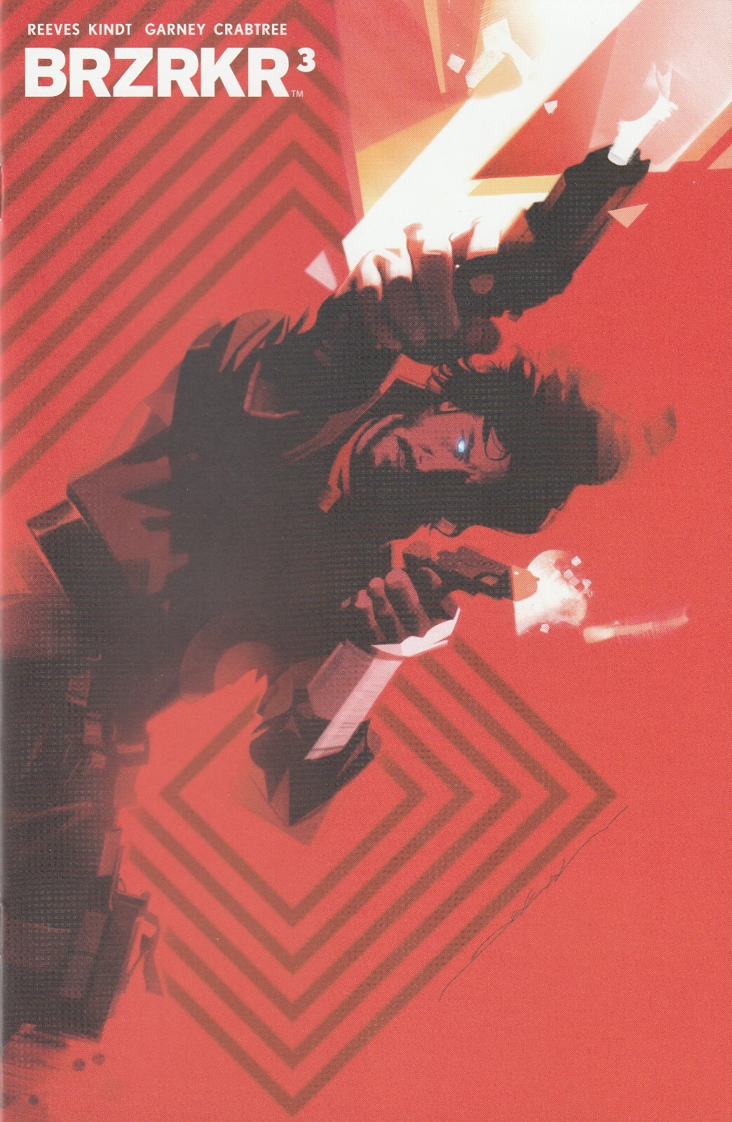 BRZRKR #3 (2021) DEKAL 1ST PRINT VARIANT ~ KEANU REEVES / RON GARNEY ~ UNREAD NM