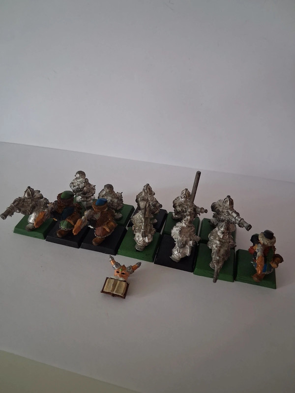 12 Arquebusiers Nains métal